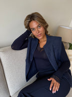 Cashmere Top Lou Lou Navy - 9003 Top - Est Voilà
