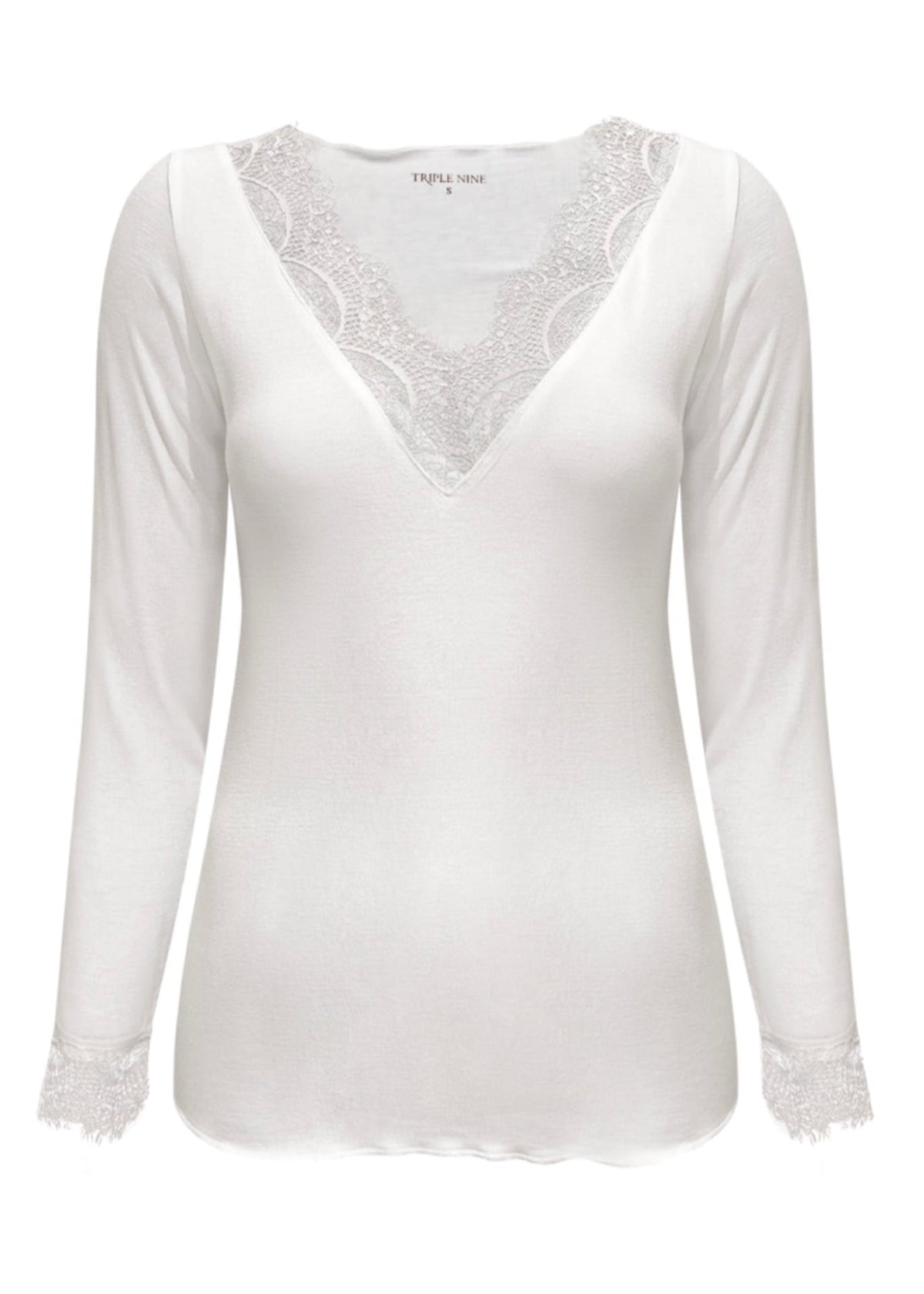 Triple Nine - Cashmere Top Lou Lou Creme - 9003 Shirt - Est Voilà