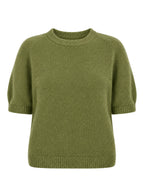 Triple Nine - Alpaca Top Levi Olijfgroen Trui - Est Voilà