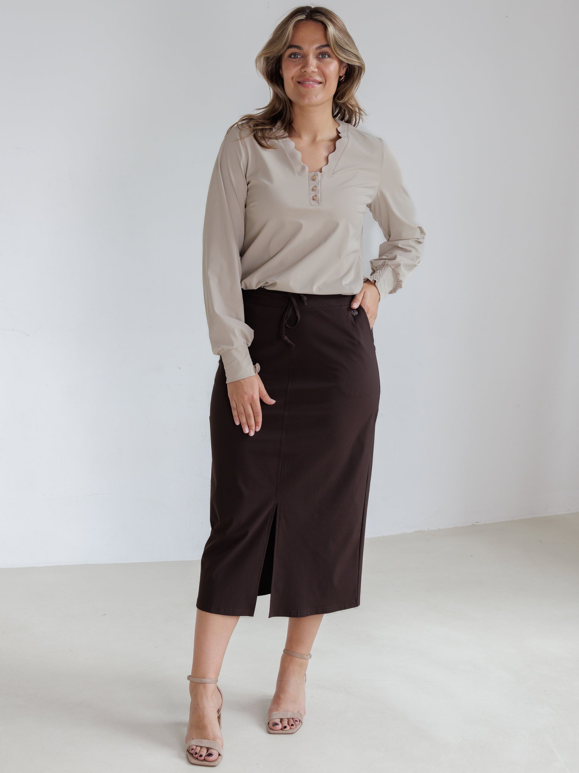 Travel Top Laura Beige - 6933 Top - Est Voilà