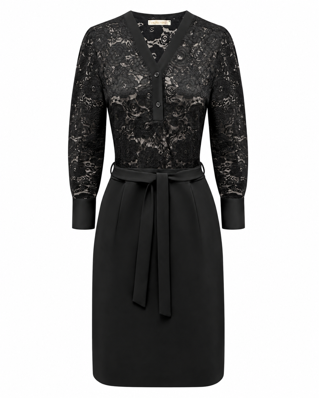 Triple Nine - Travel Jurk Lace Zwart - 51842 Jurk - Est Voilà