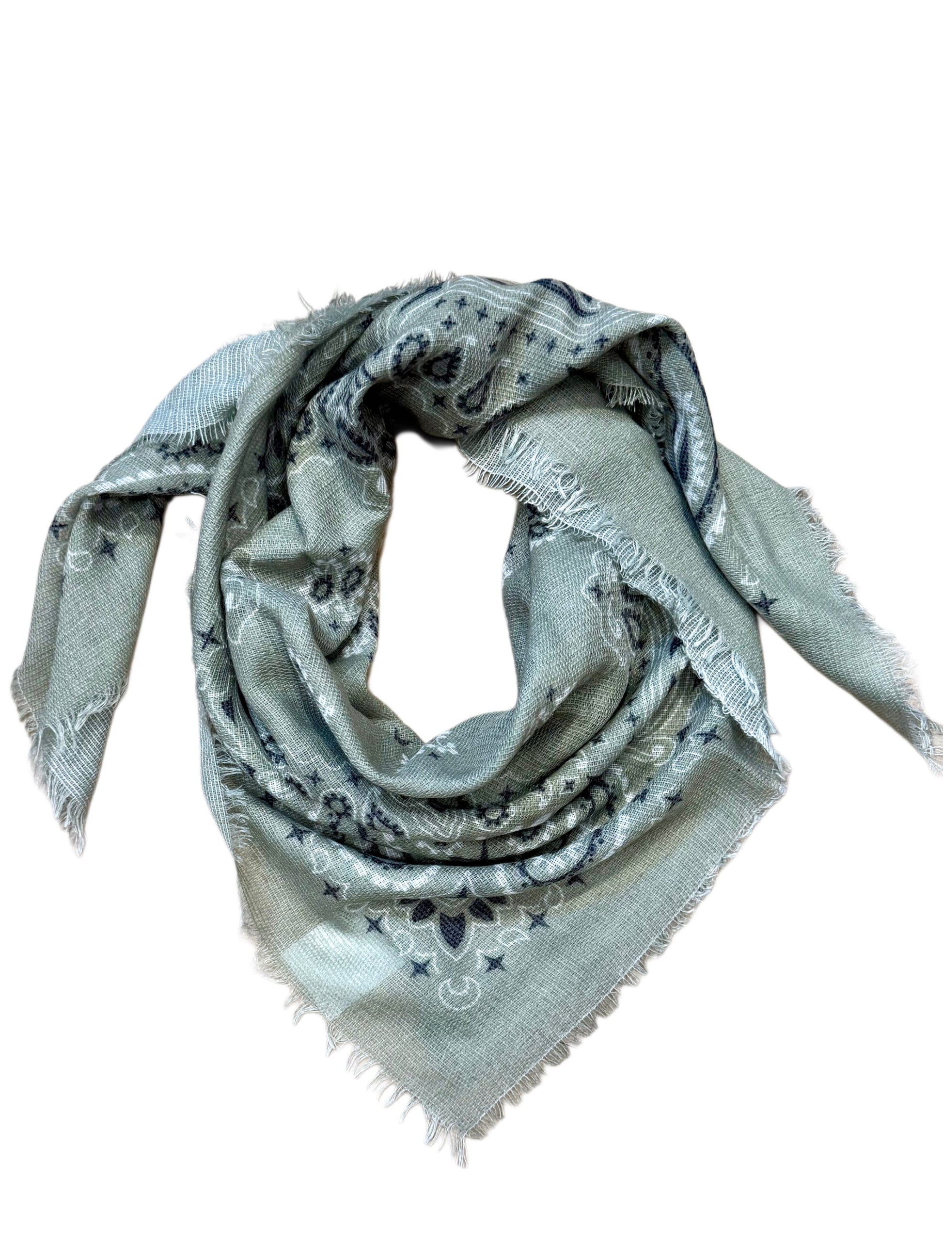 Est Voilà - Sjaal Fee Paisley Olijf