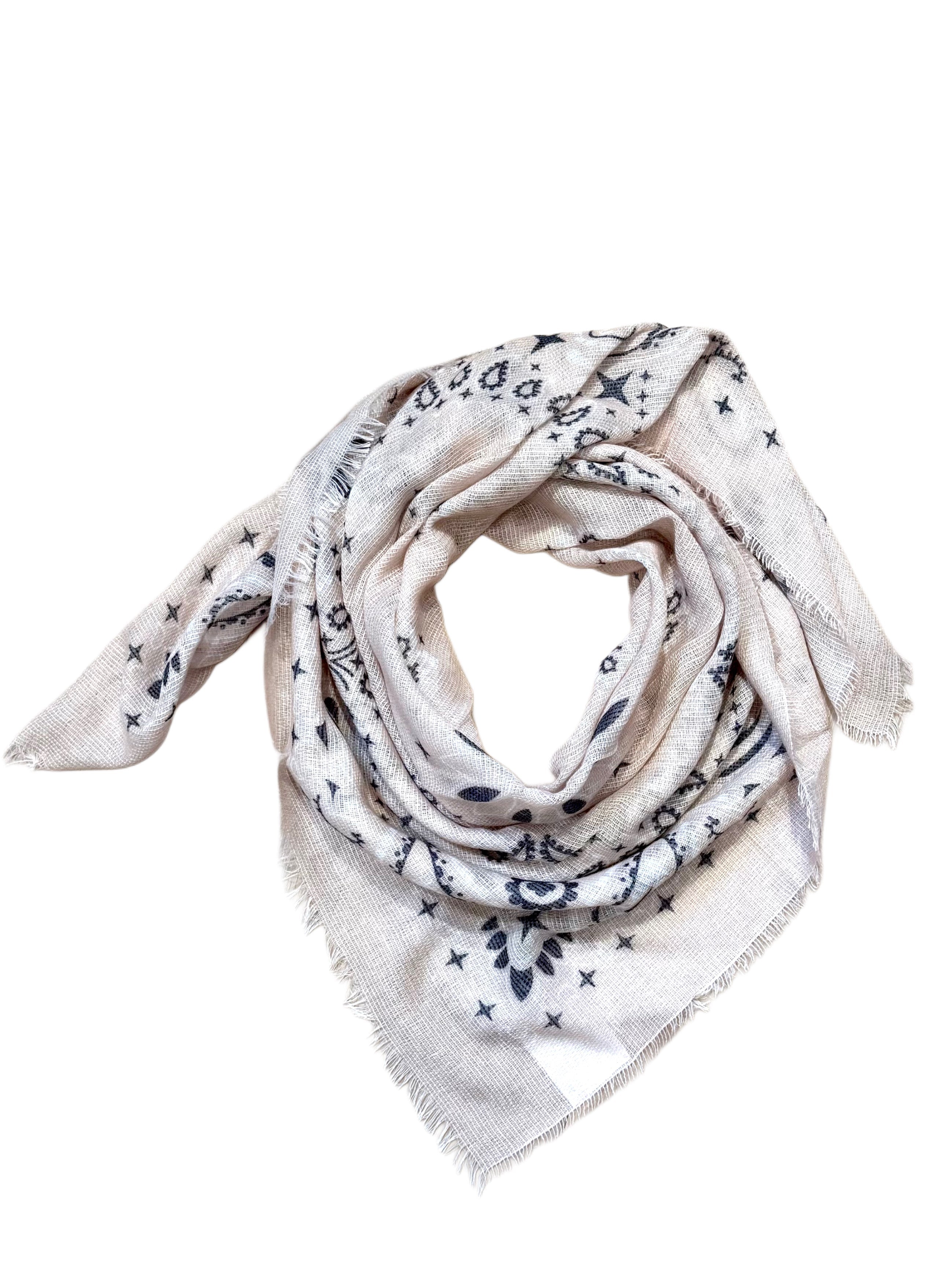 Est Voilà - Sjaal Fee Paisley Beige Sjaals - Est Voilà