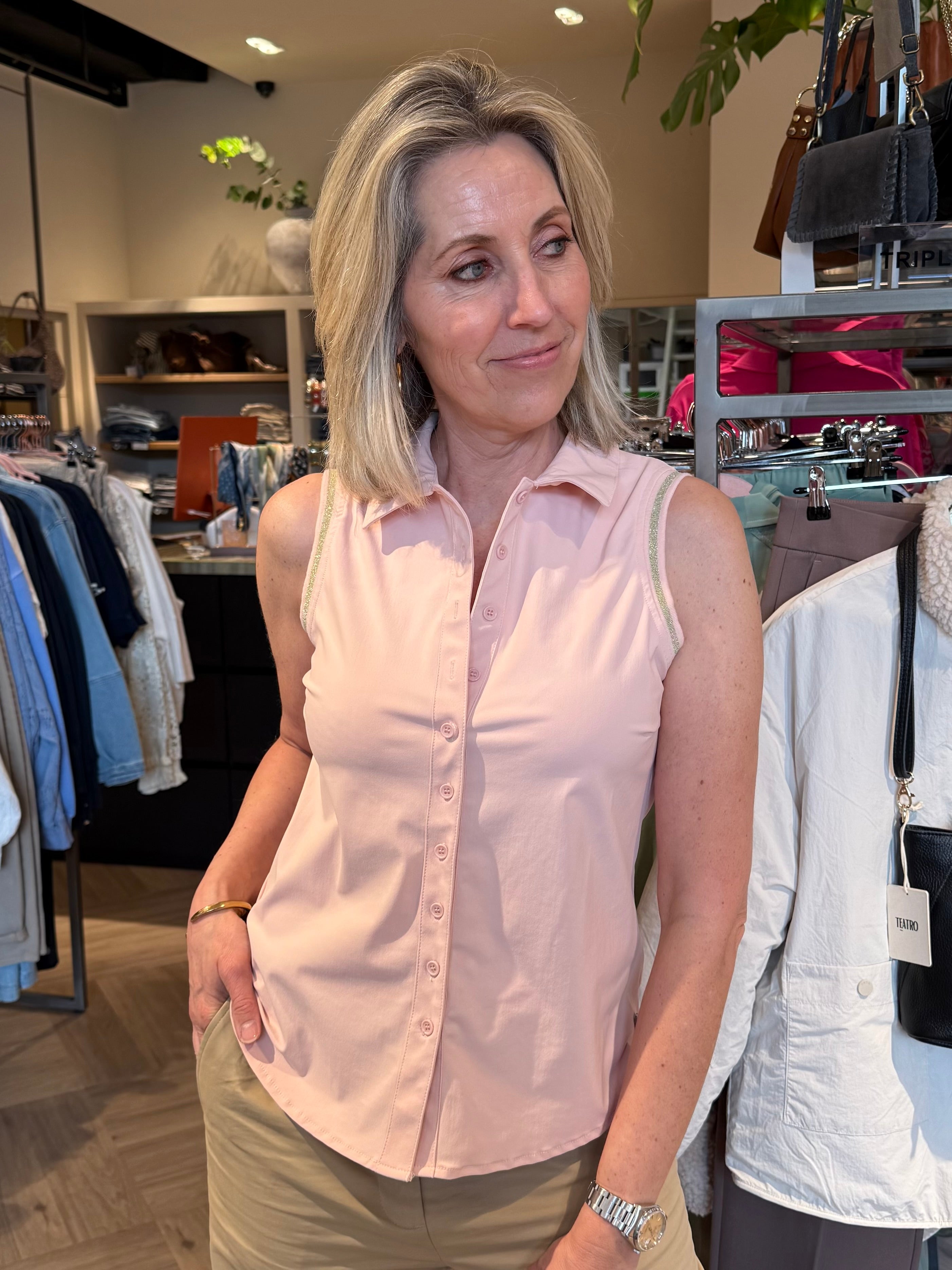 Triple Nine - Travel Blouse Jacky Poederroze - 5902 Blouse - Est Voilà