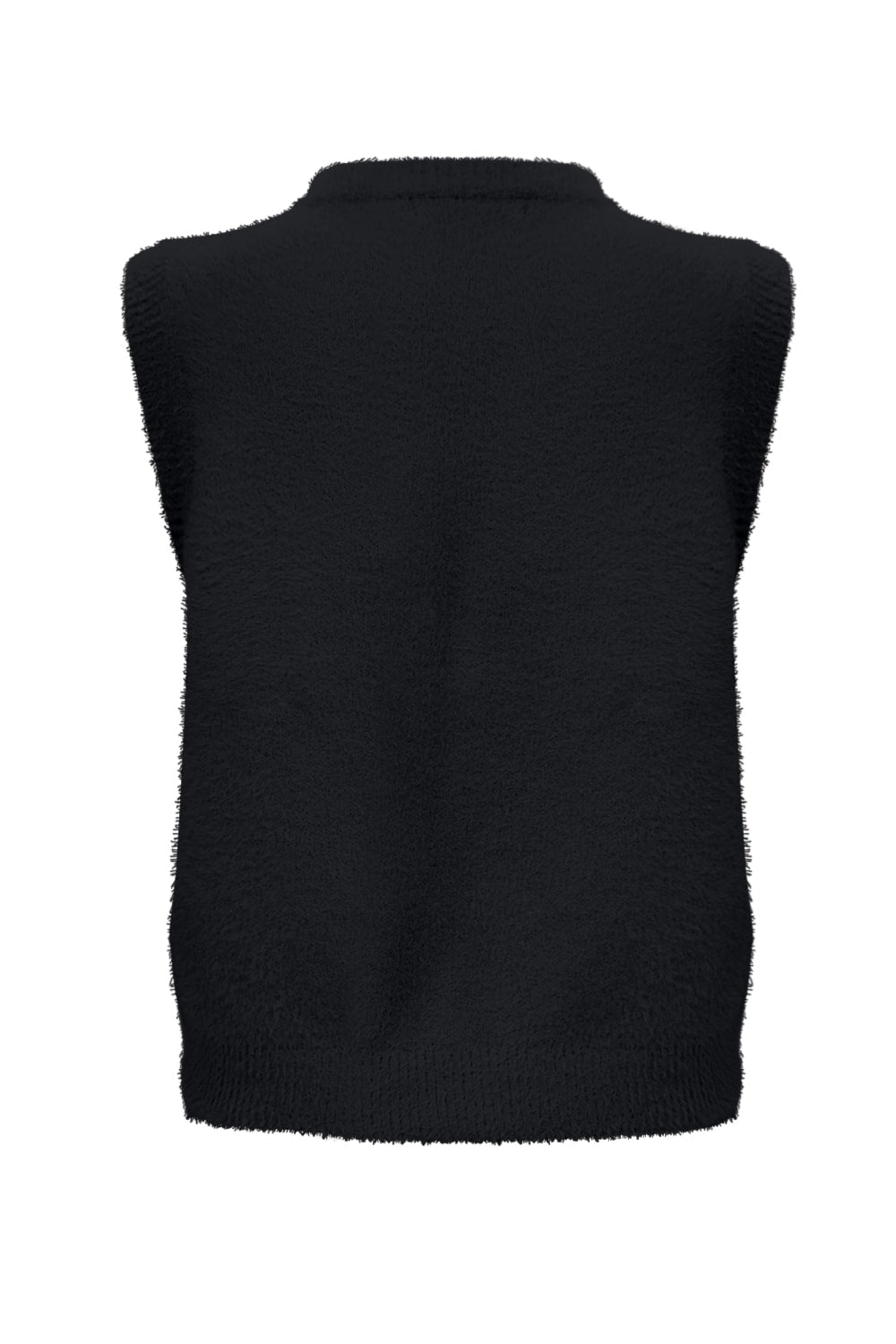 Fluffy Gilet Inky Zwart - 9001