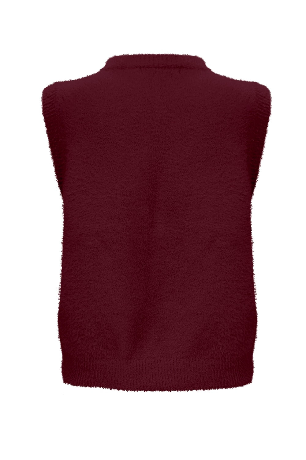 Fluffy Gilet Inky Bordeaux - 9001