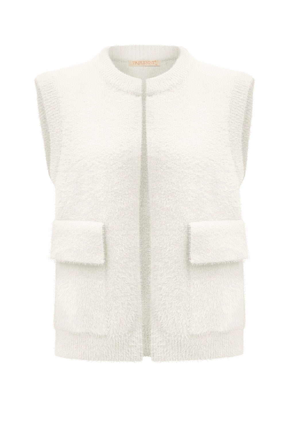 Fluffy Gilet Inky Crème - 9001