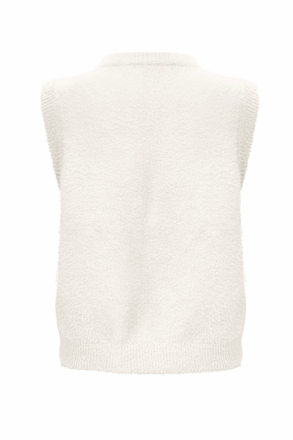 Fluffy Gilet Inky Crème - 9001