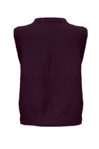 Fluffy Gilet Inky Aubergine - 9001 Gilet - Est Voilà