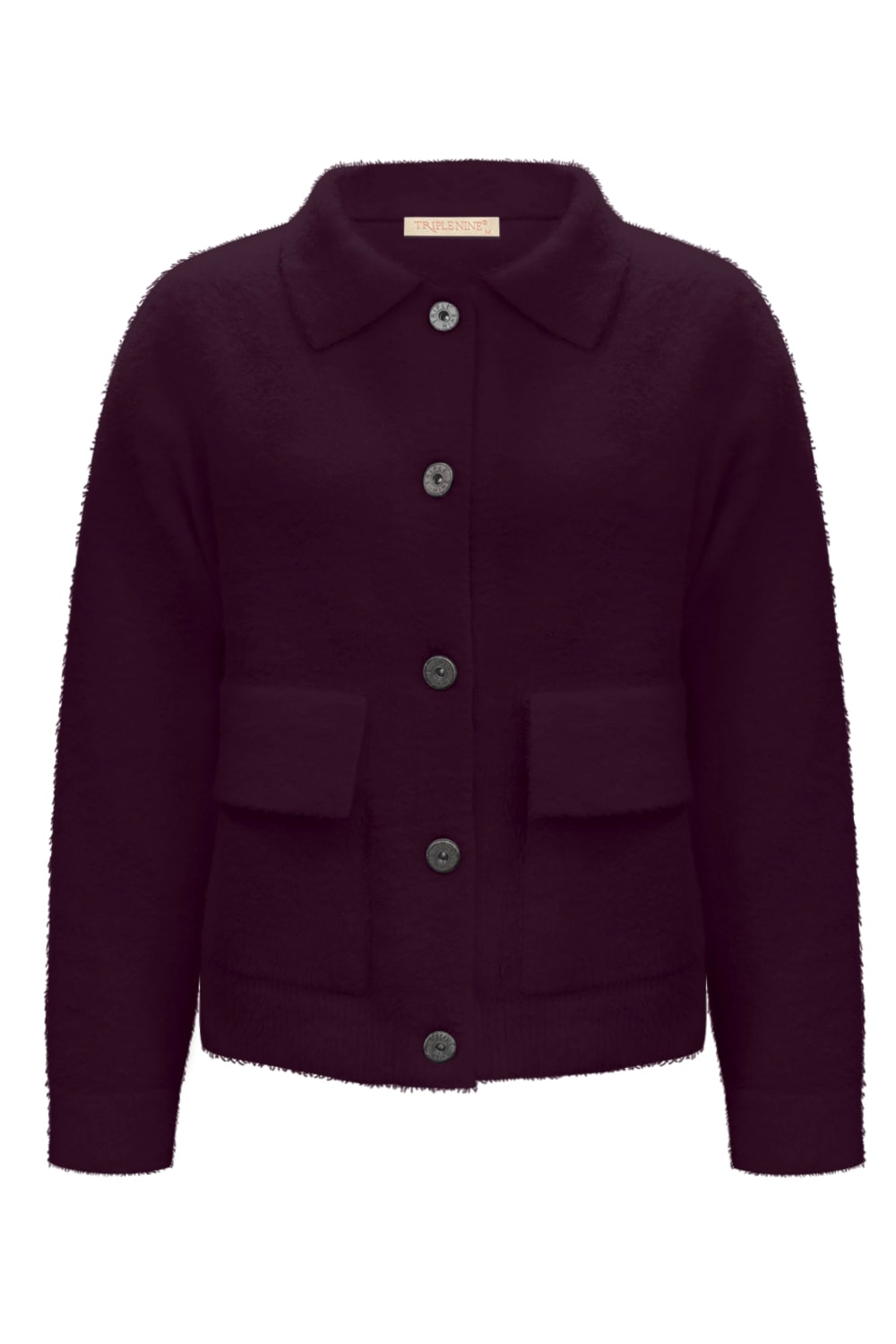 Fluffy Vest Benchi Aubergine - 9002