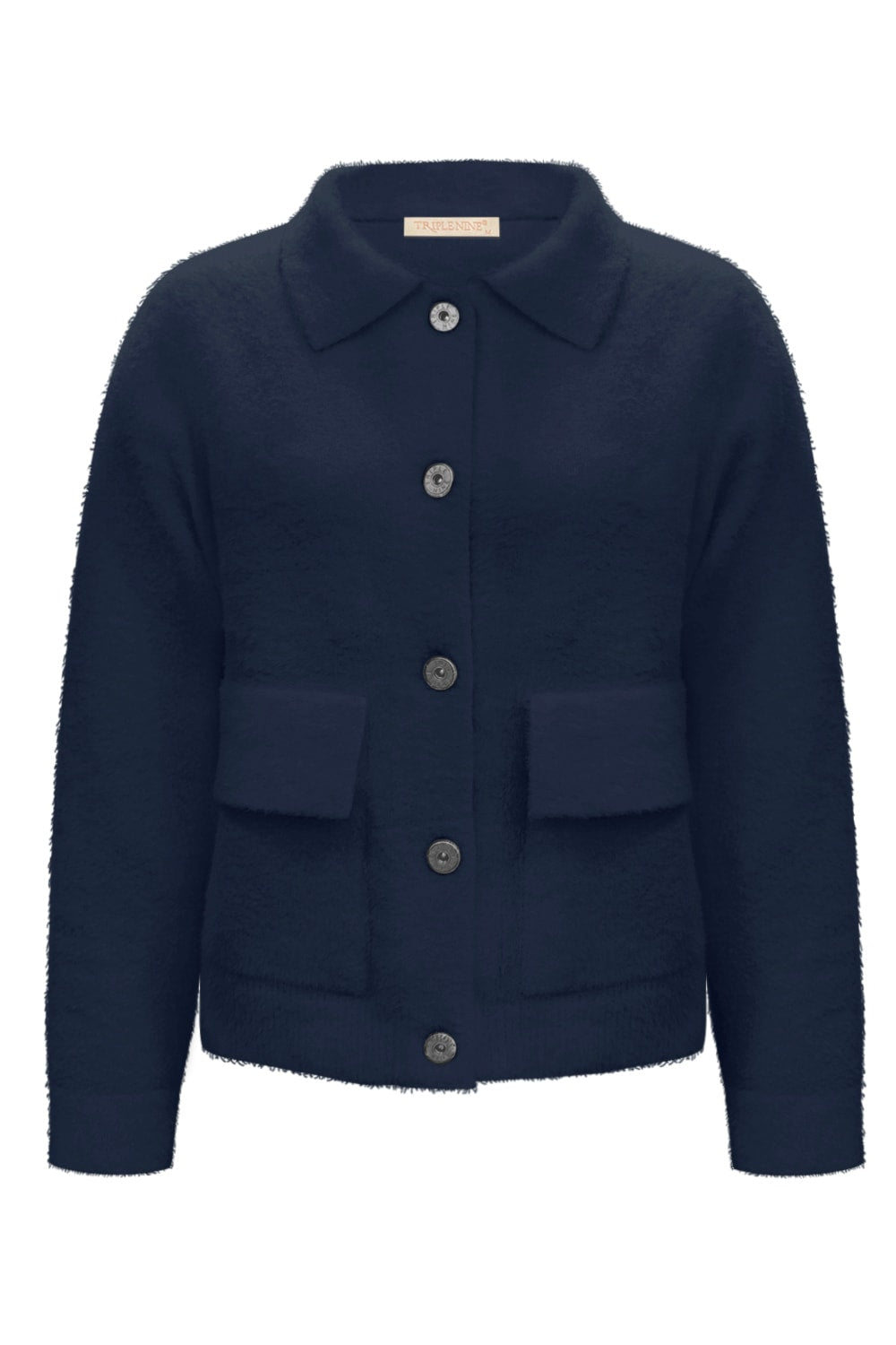 Fluffy Vest Benchi Navy - 9002