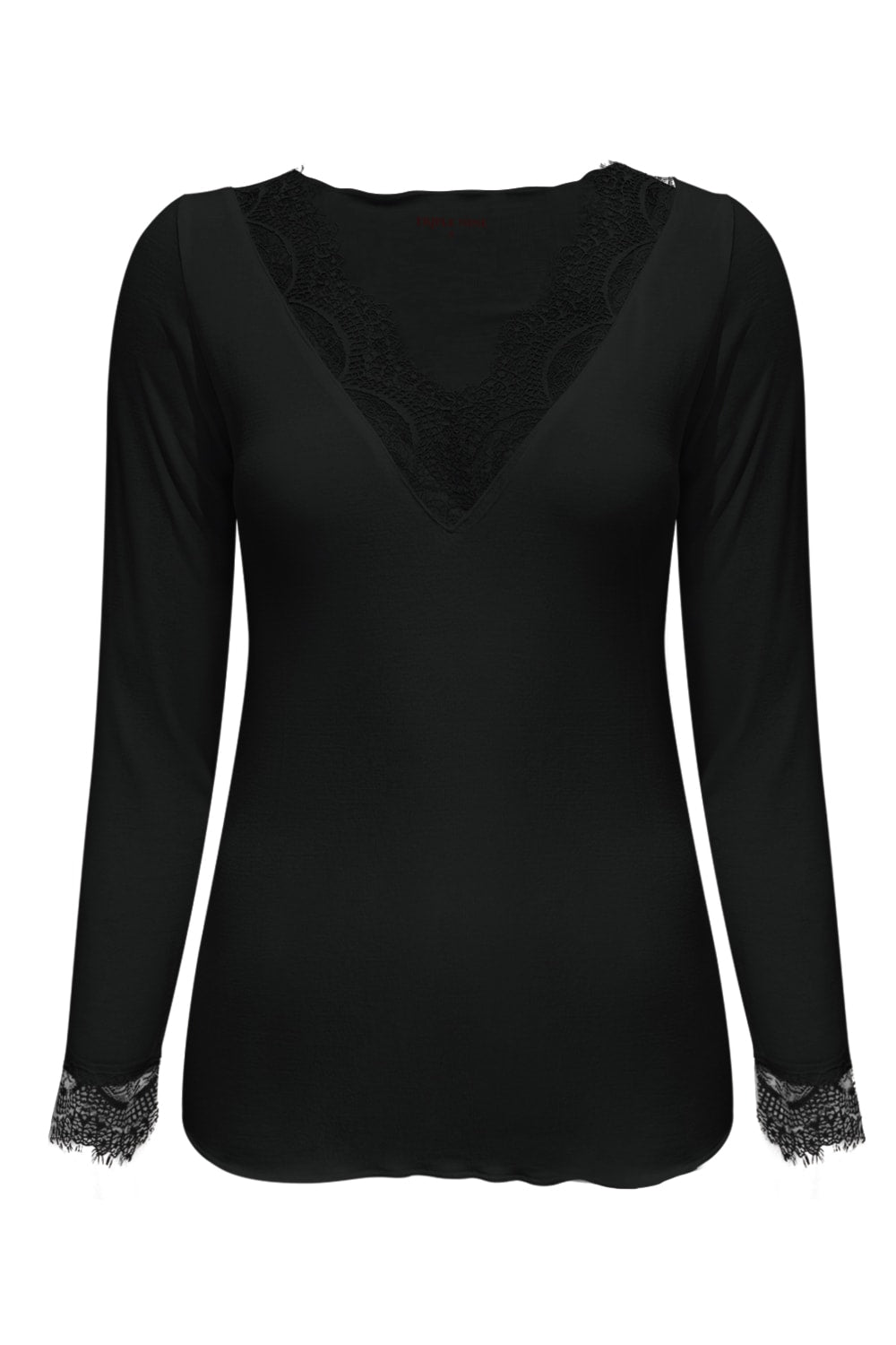 Cashmere Top Lou Lou Zwart - 9003 Top - Est Voilà
