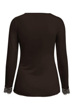 Cashmere Top Lou Lou Donkerbruin - 9003 Top - Est Voilà