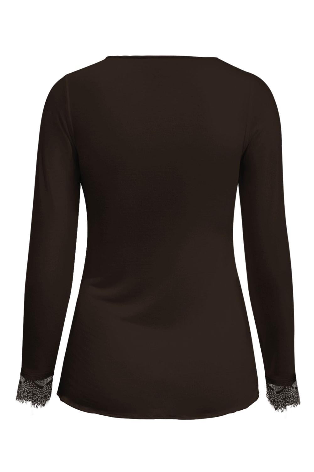 Cashmere Top Lou Lou Donkerbruin - 9003 Top - Est Voilà