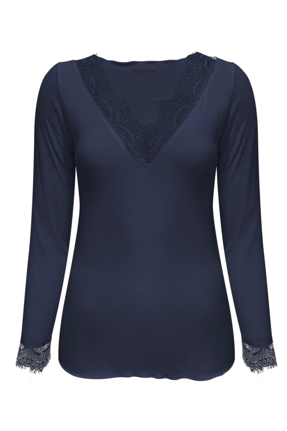 Cashmere Top Lou Lou Navy - 9003 Top - Est Voilà