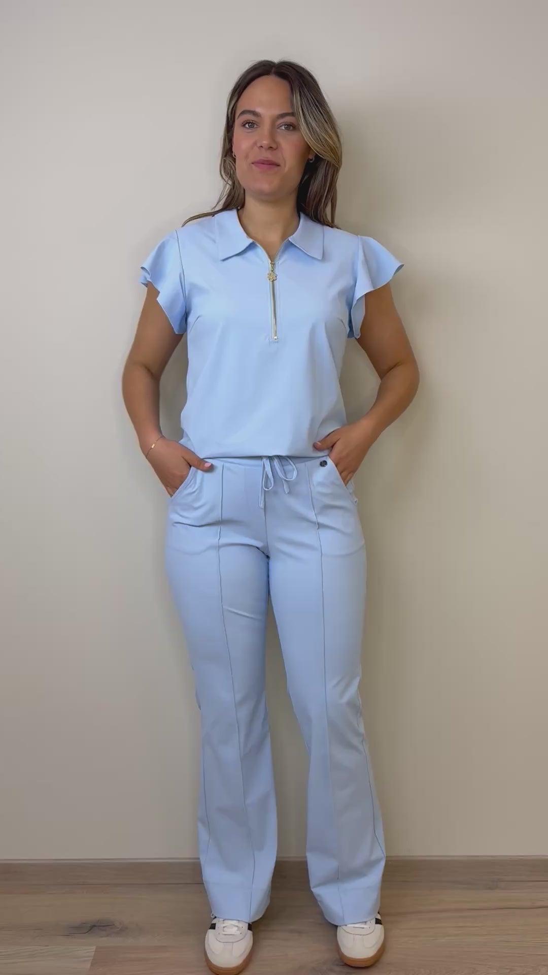 Triple Nine - Travel Top Fia Lichtblauw - 6937