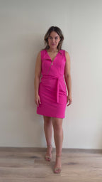Triple Nine - Travel Jurk Rosalie Fuchsia - 51820