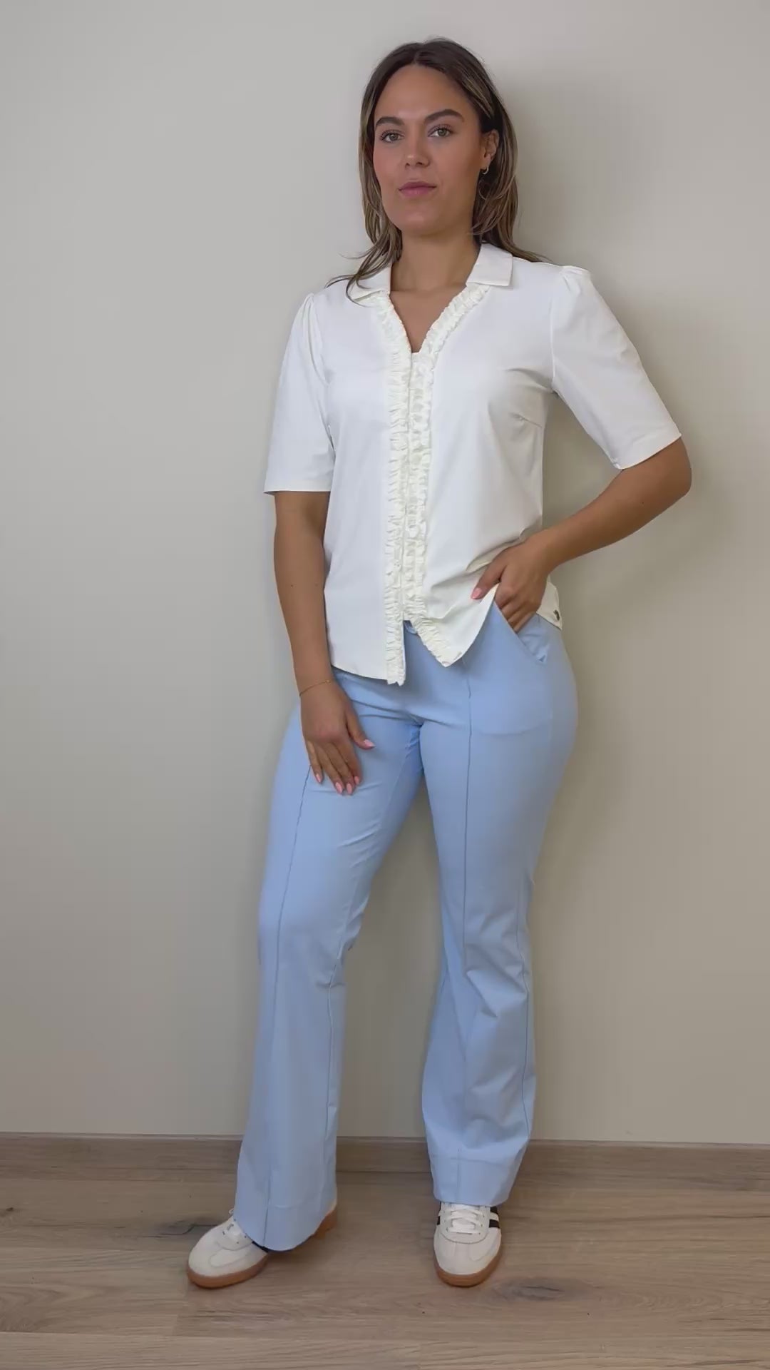 Triple Nine - Travel Blouse Camille Wit - 5931