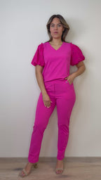 Triple Nine - Travel Top Ruth Fuchsia - 6949